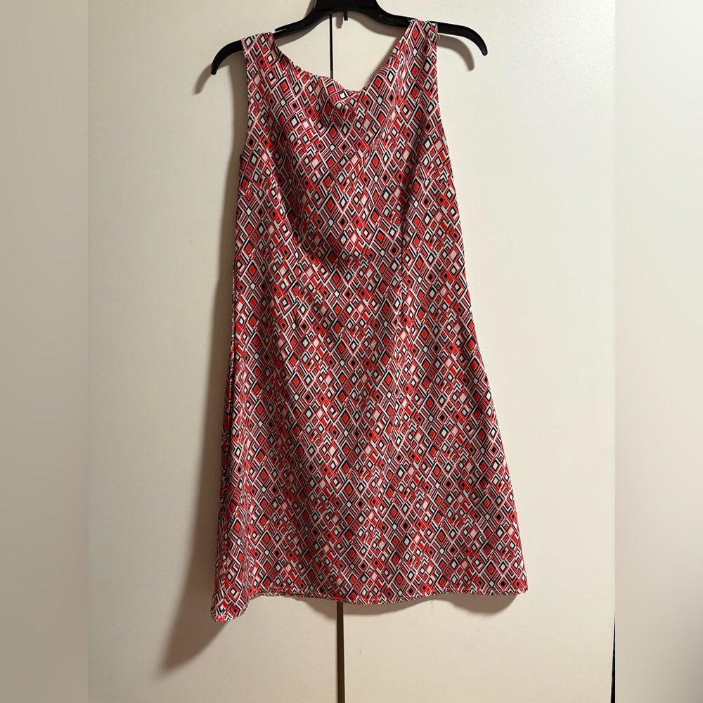 Anise size M Geometric Red Sleeveless Dress - Picture 4 of 8